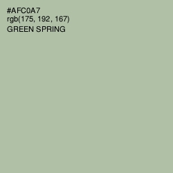 #AFC0A7 - Green Spring Color Image