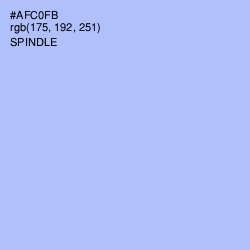 #AFC0FB - Spindle Color Image