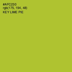 #AFC230 - Key Lime Pie Color Image