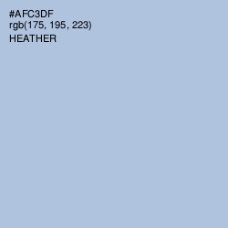 #AFC3DF - Heather Color Image