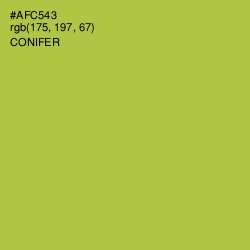 #AFC543 - Conifer Color Image