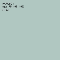 #AFC6C1 - Opal Color Image