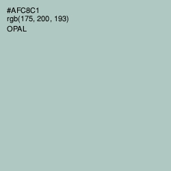 #AFC8C1 - Opal Color Image