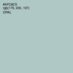 #AFC8C5 - Opal Color Image