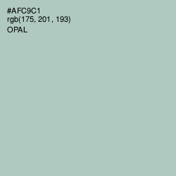 #AFC9C1 - Opal Color Image
