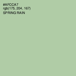 #AFCCA7 - Spring Rain Color Image