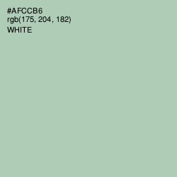 #AFCCB6 - Spring Rain Color Image