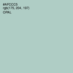 #AFCCC5 - Opal Color Image