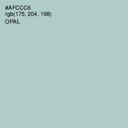 #AFCCC6 - Opal Color Image