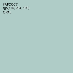 #AFCCC7 - Opal Color Image