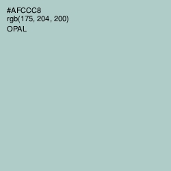 #AFCCC8 - Opal Color Image