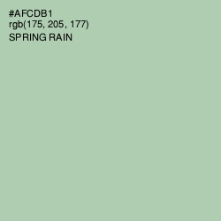 #AFCDB1 - Spring Rain Color Image