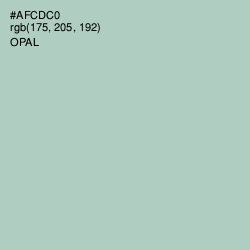 #AFCDC0 - Opal Color Image