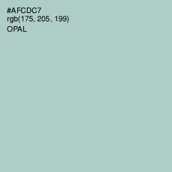 #AFCDC7 - Opal Color Image