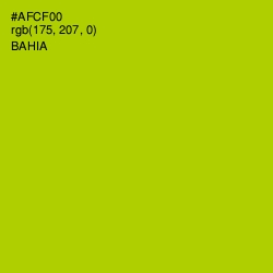 #AFCF00 - Bahia Color Image