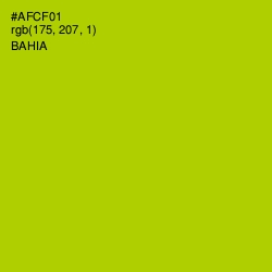 #AFCF01 - Bahia Color Image