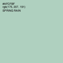 #AFCFBF - Spring Rain Color Image