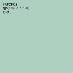 #AFCFC2 - Opal Color Image