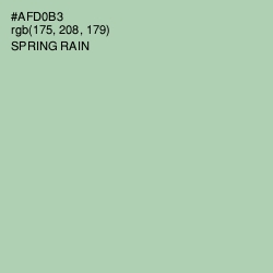 #AFD0B3 - Spring Rain Color Image