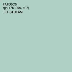 #AFD0C5 - Jet Stream Color Image