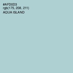 #AFD0D3 - Aqua Island Color Image