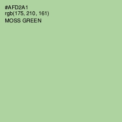 #AFD2A1 - Moss Green Color Image
