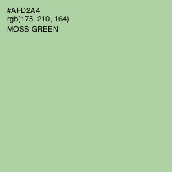 #AFD2A4 - Moss Green Color Image