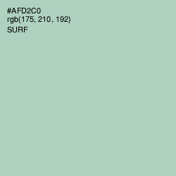 #AFD2C0 - Surf Color Image