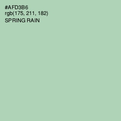 #AFD3B6 - Spring Rain Color Image