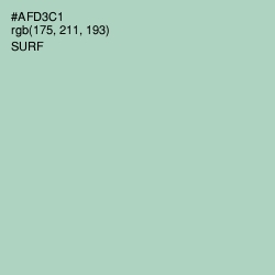 #AFD3C1 - Surf Color Image