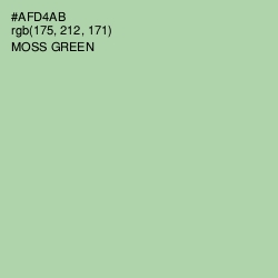 #AFD4AB - Moss Green Color Image