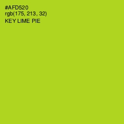 #AFD520 - Key Lime Pie Color Image