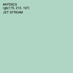 #AFD5C5 - Jet Stream Color Image