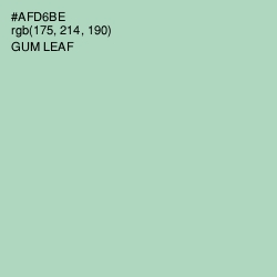 #AFD6BE - Gum Leaf Color Image