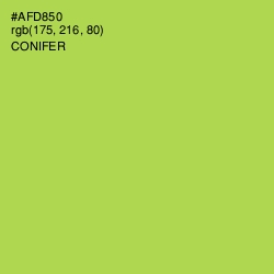 #AFD850 - Conifer Color Image
