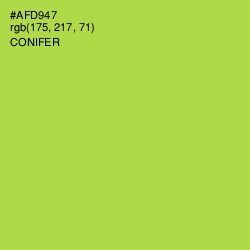 #AFD947 - Conifer Color Image