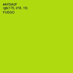 #AFDA0F - Fuego Color Image