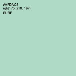 #AFDAC5 - Surf Color Image