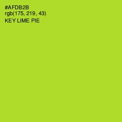 #AFDB2B - Key Lime Pie Color Image