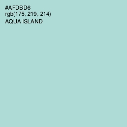 #AFDBD6 - Aqua Island Color Image