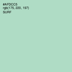 #AFDCC5 - Surf Color Image