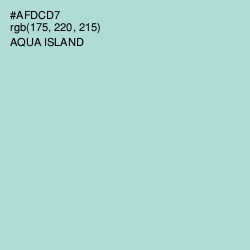 #AFDCD7 - Aqua Island Color Image