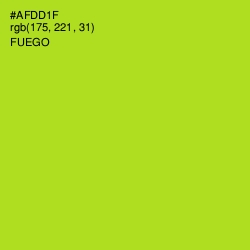 #AFDD1F - Fuego Color Image