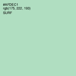 #AFDEC1 - Surf Color Image