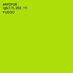 #AFDF0B - Fuego Color Image