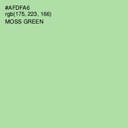 #AFDFA6 - Moss Green Color Image
