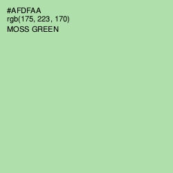 #AFDFAA - Moss Green Color Image