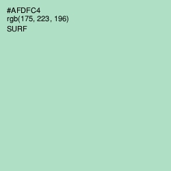 #AFDFC4 - Surf Color Image