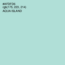 #AFDFD6 - Aqua Island Color Image