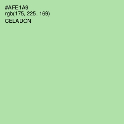 #AFE1A9 - Celadon Color Image